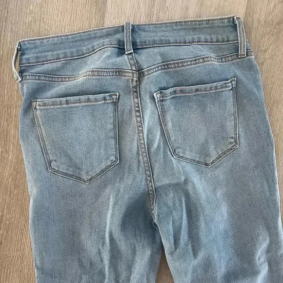Old Navy Womens High-Waisted Rockstar Super-Skinny Jeans Cara Blue Size 6 Tall - Picture 12 of 12